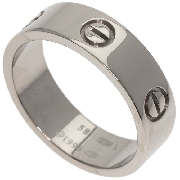 CARTIER 18k White Gold Love Ring - Picture 7 of 7